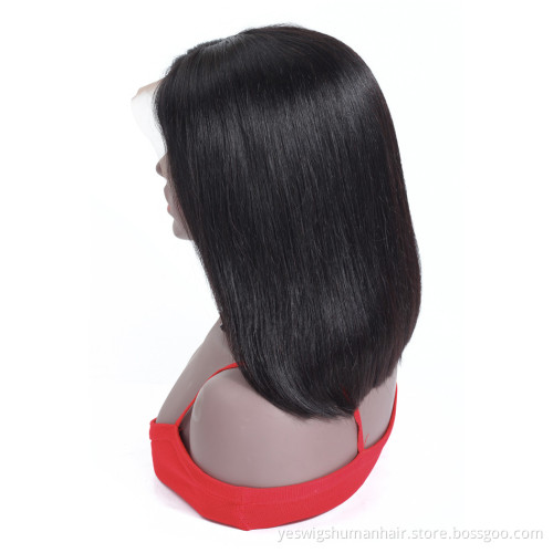 New Arrival Human Hair 13X4 Lace Front Bob Wig Vendor Wholesale Short 10 Inch Peruvian Straight Hair Bob Lace Wigs Large Stock